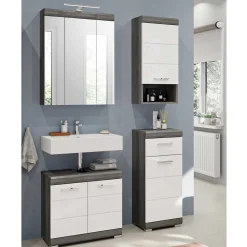 Wohnen Badezimmermöbel Kombination modern - Nancys (vierteilig)