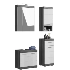 Wohnen Badezimmermöbel Kombination modern - Nancys (vierteilig)