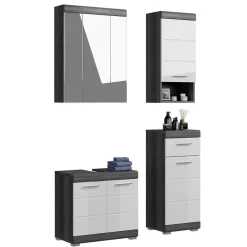 Wohnen Badezimmermöbel Kombination modern - Nancys (vierteilig)