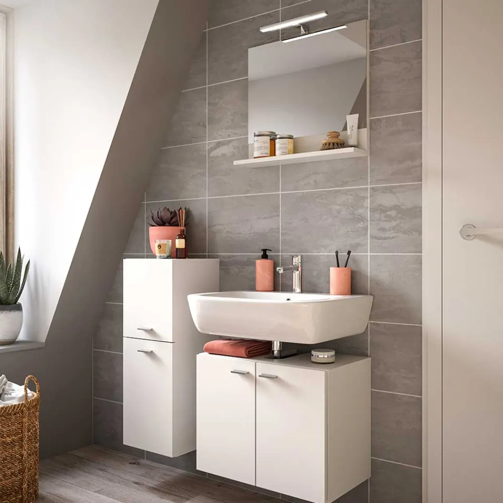 Wohnen Badezimmer Komplett*Badezimmermöbel Set - Harmone (dreiteilig)