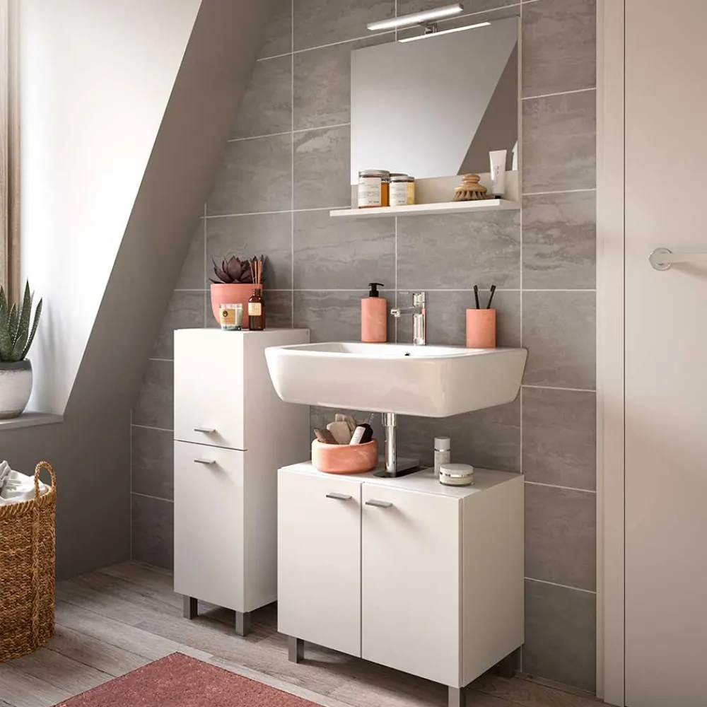 Wohnen Badezimmer Komplett*Badezimmermöbel Set - Harmone (dreiteilig)