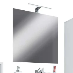 Wohnen Badezimmer Komplett*Badezimmermöbel Set in Weiß und Schwarz - Cranies (vierteilig)