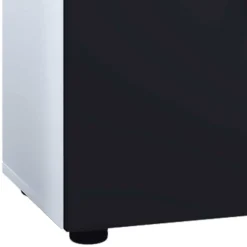 Wohnen Badezimmermöbel Set in Weiß Schwarz - Cranies I (vierteilig)