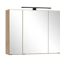 Wohnen Badezimmermöbel Setangebot in Wildeiche - Crystoga (vierteilig)