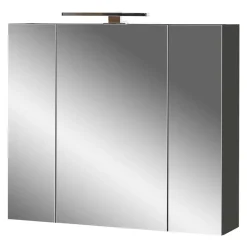 Wohnen Badezimmermöbel-Set in Dunkelgrau - Quado (dreiteilig)