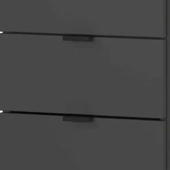 Wohnen Badezimmermöbel-Set in Dunkelgrau - Quado (dreiteilig)