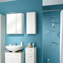 Wohnen Badschränke*Badezimmer-Oberschrank in Weiß - Yennja