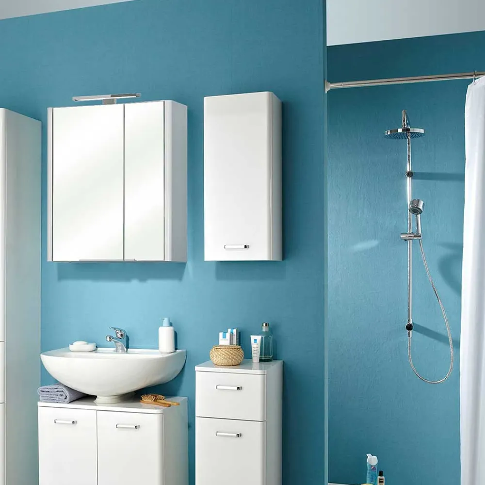 Wohnen Badschränke*Badezimmer-Oberschrank in Weiß - Yennja