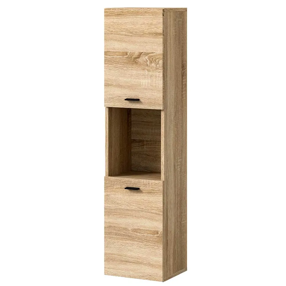 Wohnen Badezimmerschrank in Sonoma-Eiche Optik - Hoxtona