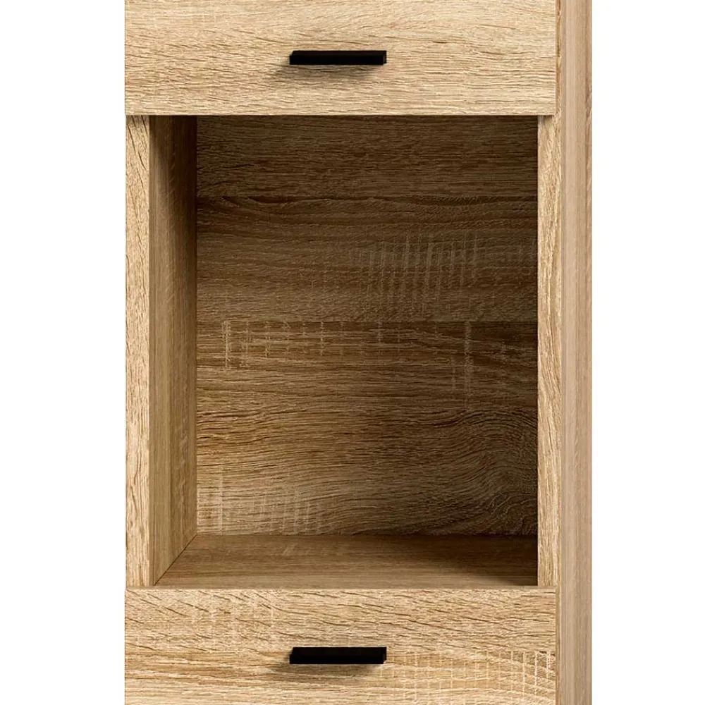 Wohnen Badezimmerschrank in Sonoma-Eiche Optik - Hoxtona