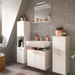 Wohnen Badschränke*Badezimmerschrank in Weiß - Harmone