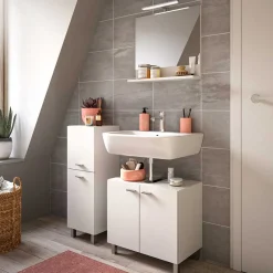 Wohnen Badschränke*Badezimmerschrank in Weiß - Harmone