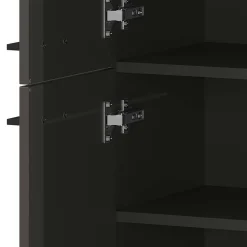 Wohnen Badezimmerschrank mit 4 Türen in Dunkelgrau - Lucrino