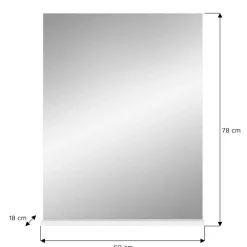 Wohnen Badspiegel*Badezimmerspiegel mit Ablage - Henriette