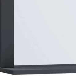 Wohnen Badezimmerspiegel mit Ablage in Anthrazit - Luzern