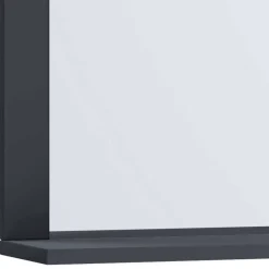 Wohnen Badezimmerspiegel mit Ablage in Anthrazit - Luzern