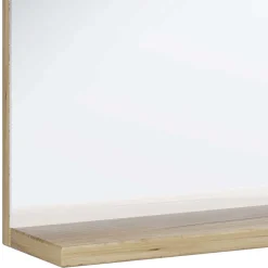 Wohnen Badezimmerspiegel mit Ablage in Holzoptik - Luzern