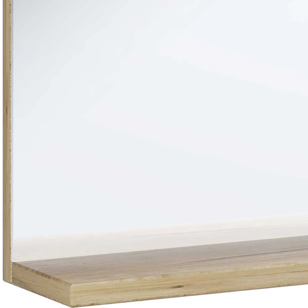 Wohnen Badezimmerspiegel mit Ablage in Holzoptik - Luzern