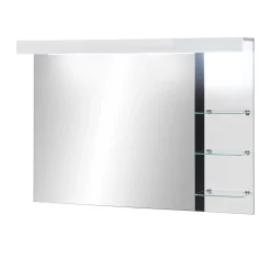 Wohnen Badspiegel*Badezimmerspiegel mit LED & 3 Ablageböden - Ingmesan