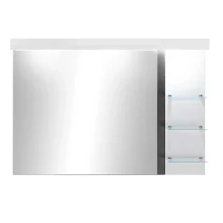 Wohnen Badspiegel*Badezimmerspiegel mit LED & 3 Ablageböden - Ingmesan