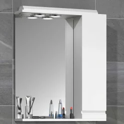 Wohnen Badezimmerspiegel mit Seitenschrank und Ablage - Departo