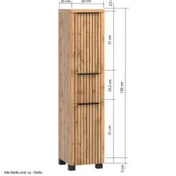 Wohnen Schwarze Möbel|Glasmöbel*Badmöbel Ausstattung in modernem Design - Crystoga (vierteilig)