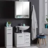 Wohnen Badmöbel Basis-Set in Weiß - Skiranov (dreiteilig)