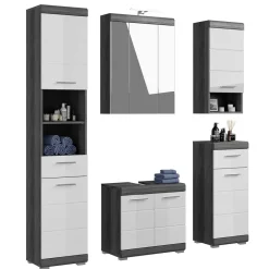 Wohnen Badmöbel Block Einzelmöbel - Nancys (fünfteilig)