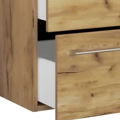 Wohnen Badmöbel Einrichtungsset - Holz Look - Karin (vierteilig)