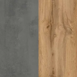 Wohnen Badezimmer Komplett*Badmöbel in Beton Optik & Wildeiche - Mia (dreiteilig)