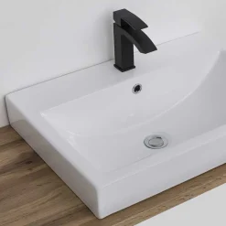 Wohnen Badezimmer Komplett*Badmöbel in Beton Optik & Wildeiche - Mia (dreiteilig)