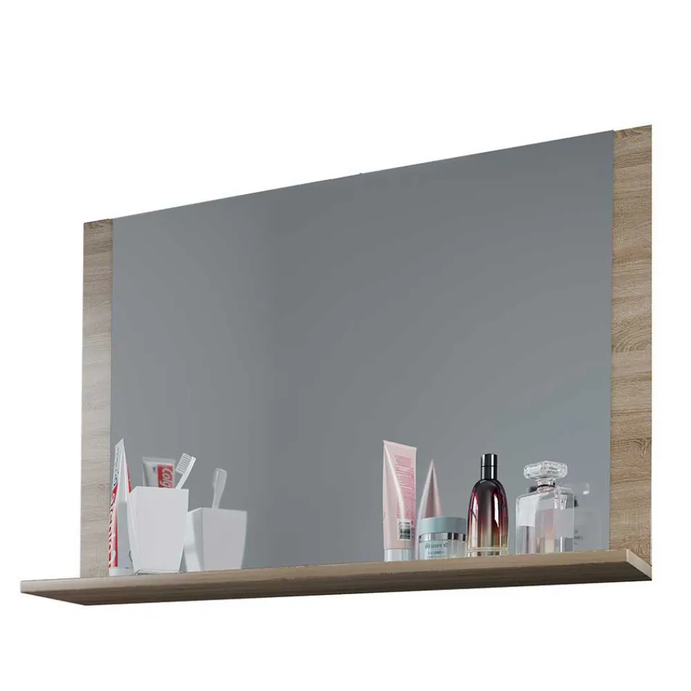 Wohnen Badmöbel in Holzoptik Sonoma-Eiche - Caleena (dreiteilig)