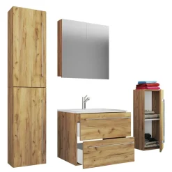 Wohnen Badmöbel Kombi hängend - Karin (vierteilig)