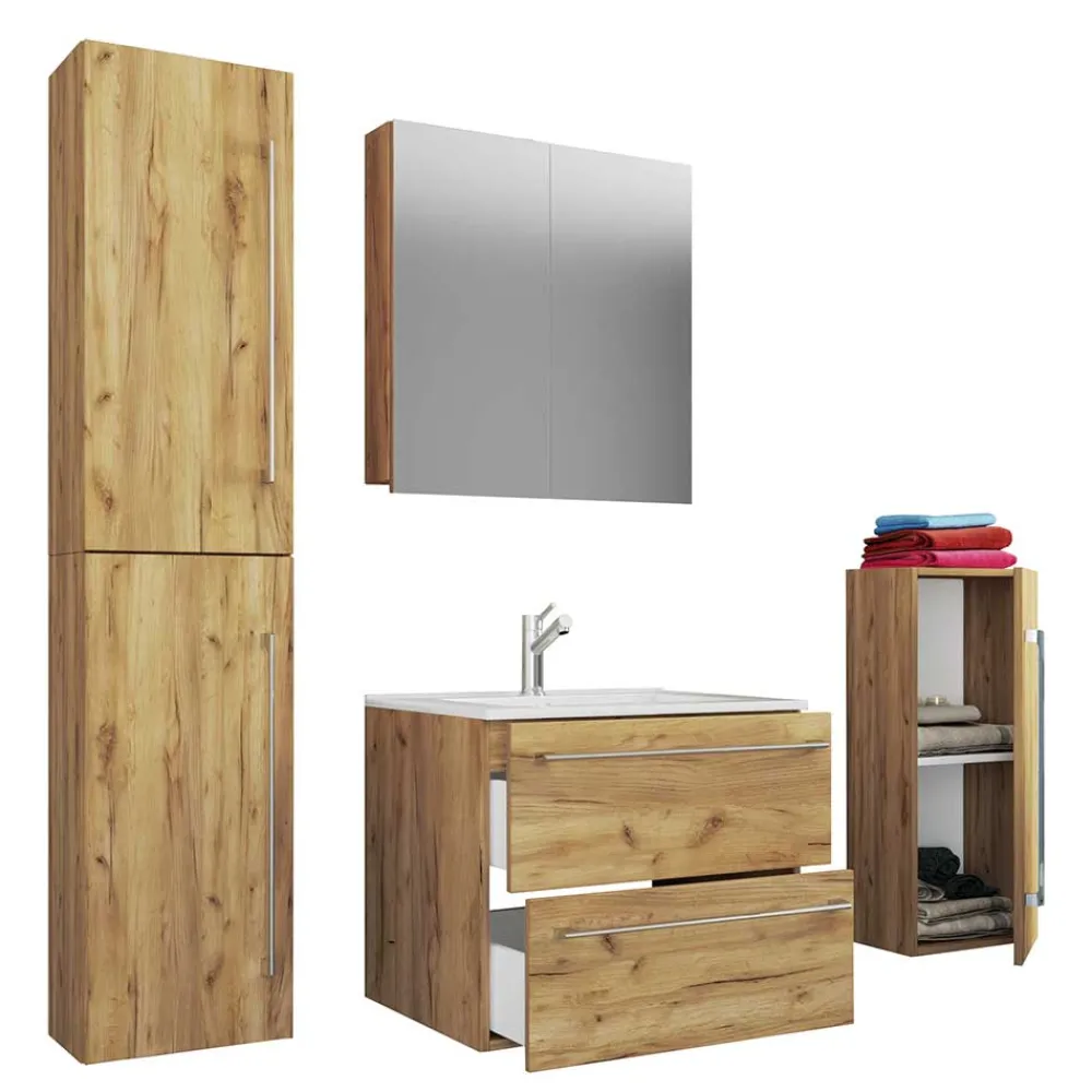 Wohnen Badmöbel Kombi hängend - Karin (vierteilig)