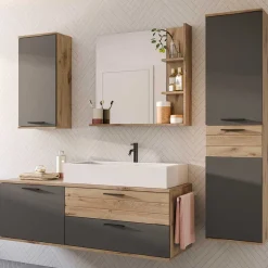 Wohnen Badmöbel Kombination hängend - Depart (vierteilig)