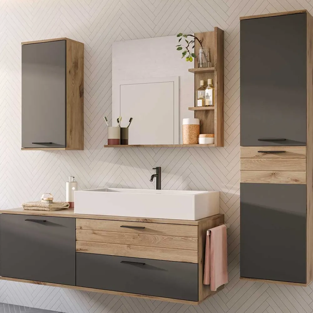 Wohnen Badmöbel Kombination hängend - Depart (vierteilig)