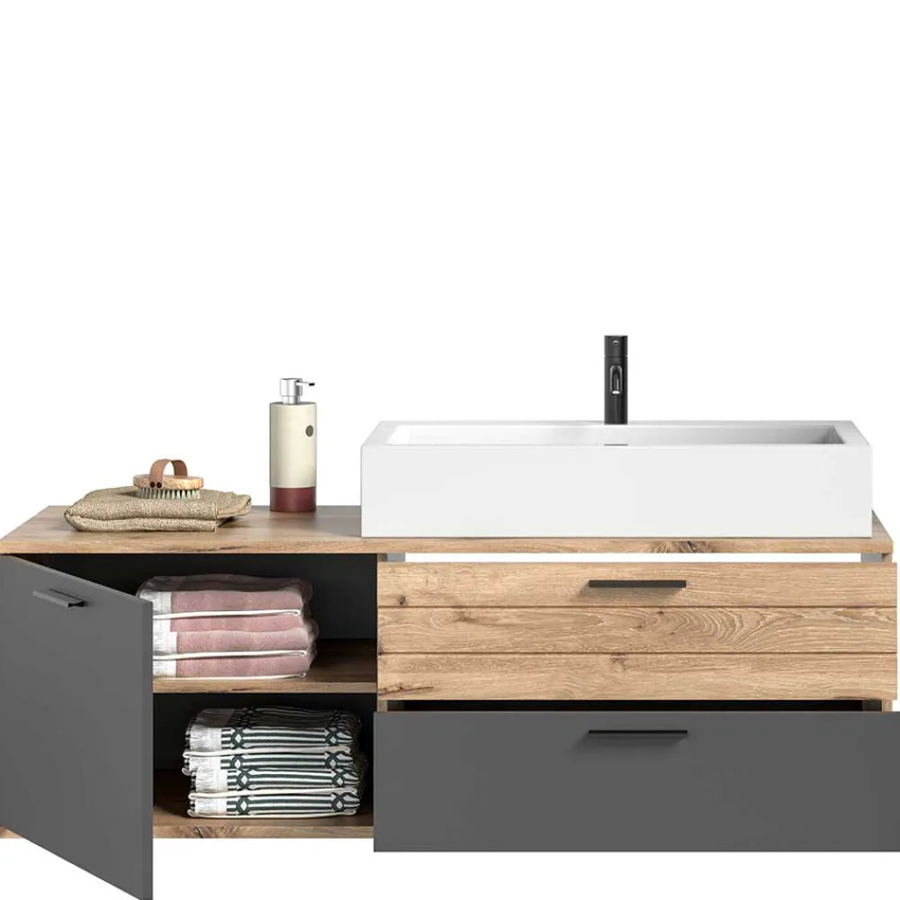 Wohnen Badmöbel Kombination hängend - Depart (vierteilig)