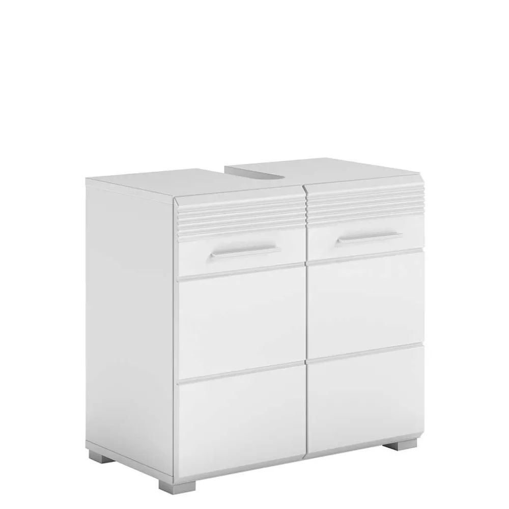 Wohnen Glasmöbel|Badezimmer Komplett*Badmöbel Kombination Hochglanz - Whale (dreiteilig)