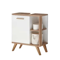 Wohnen Badmöbel Kombination im Skandi Design - Timur (dreiteilig)