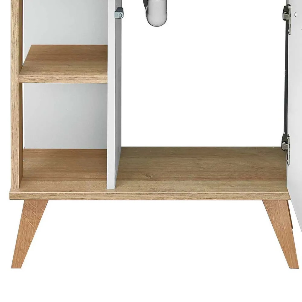 Wohnen Badmöbel Kombination im Skandi Design - Timur (dreiteilig)