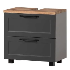 Wohnen Badezimmer Komplett*Badmöbel Kombination zweifarbig - Novelya (fünfteilig)