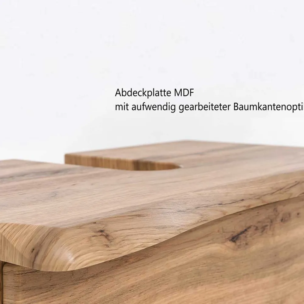 Wohnen Badezimmer Komplett*Badmöbel Komplettset in Touchwood - Drumias (fünfteilig)