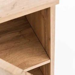 Wohnen Glasmöbel*Badmöbel mit Baumkante Optik Set - Tofias (dreiteilig)