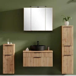 Wohnen Badmöbel Set im Modernen Stil - Crystoga (vierteilig)