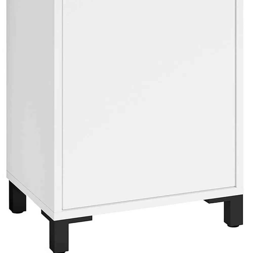 Wohnen Badezimmer Komplett*Badmöbel Set in Weiß Schwarz - Envaton (dreiteilig)