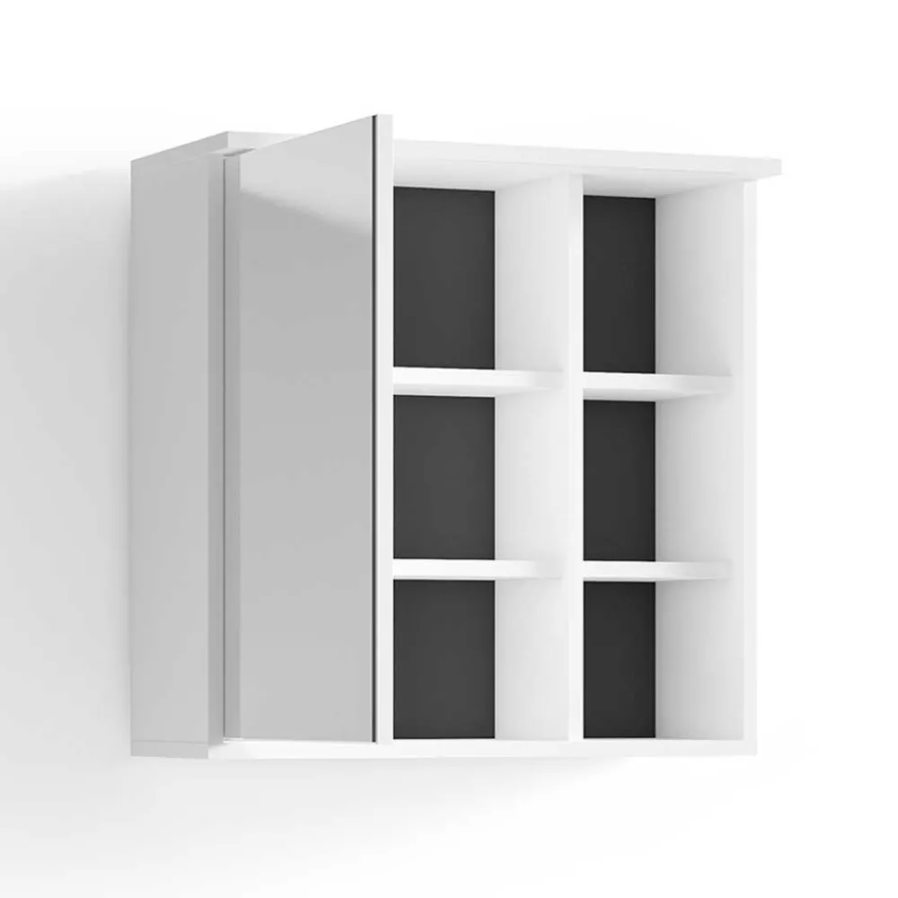 Wohnen Badezimmer Komplett*Badmöbel Set in Weiß Schwarz - Envaton (dreiteilig)