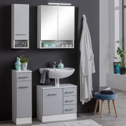 Wohnen Badmöbel Set melaminbeschichtet - Girios (vierteilig)