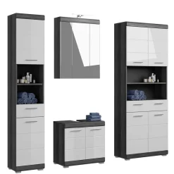 Wohnen Badezimmer Komplett*Badmöbel Set mit hohen Schränken - Nancys (vierteilig)