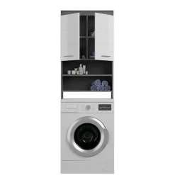 Wohnen Badmöbel Set mit Waschmaschinenschrank - Nancys (vierteilig)