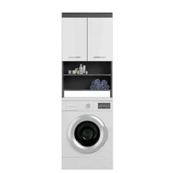 Wohnen Badmöbel Set mit Waschmaschinenschrank - Nancys (vierteilig)